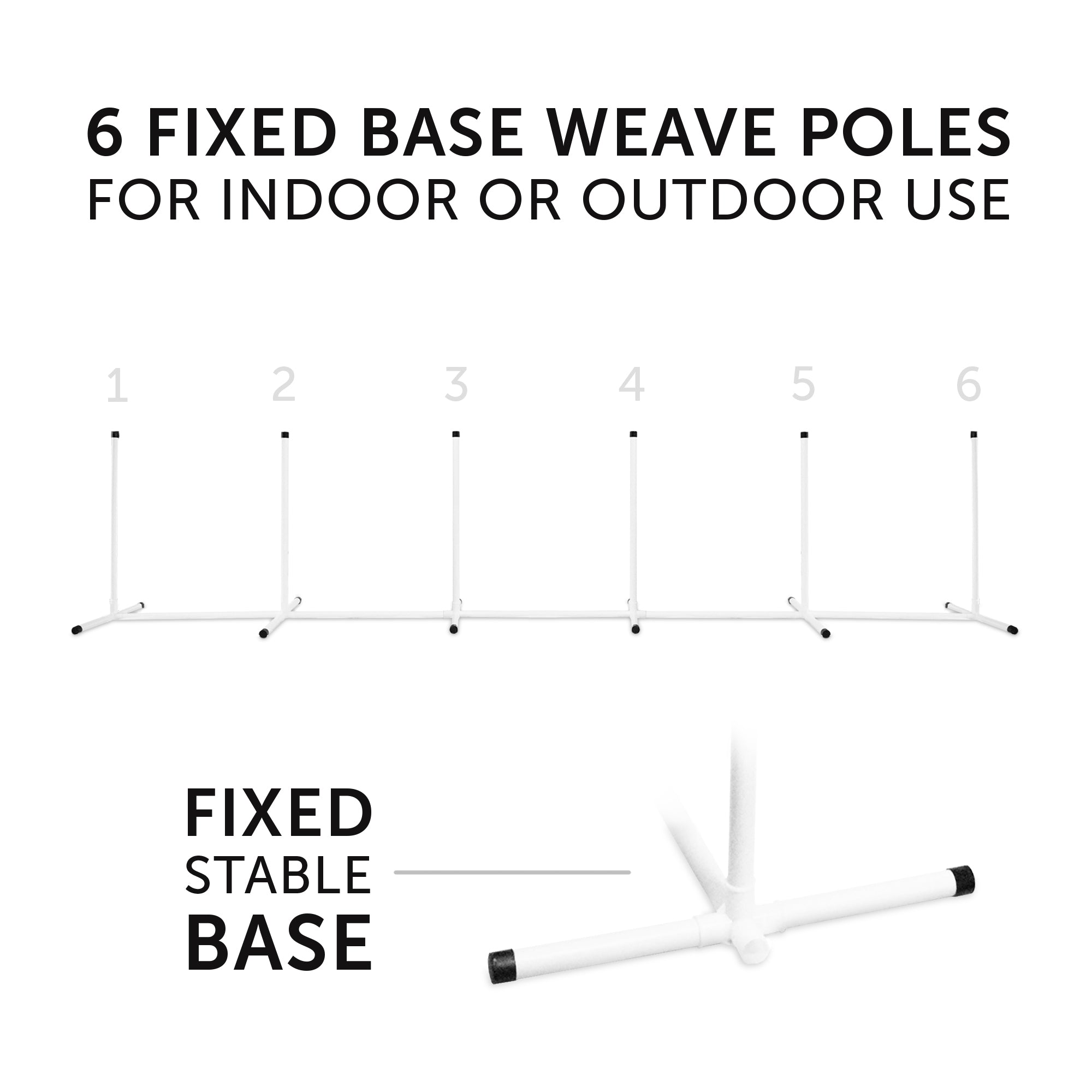 5-Piece Dog Agility Kit | Bar Jump w/ Cup Strips | Breakaway Tire Jump | Secure Weave Poles | 10’ Reinforced Tunnel & Sandbags | Pause Box